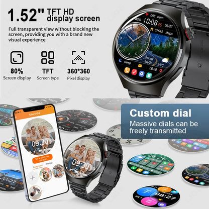 New Smart Watch Men 360*360 HD Screen GPS Tracker Custom Dial