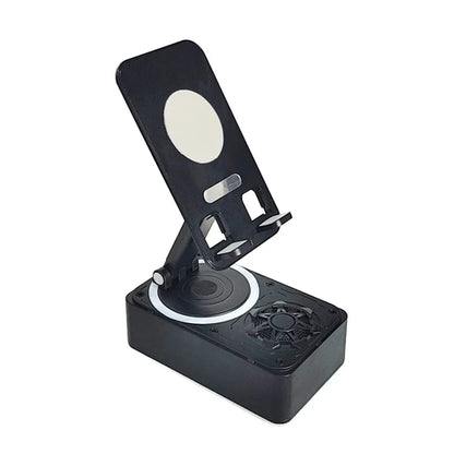 New Cell Phone Holder Stand With Bluetooth Speaker Adjustable Desktop
