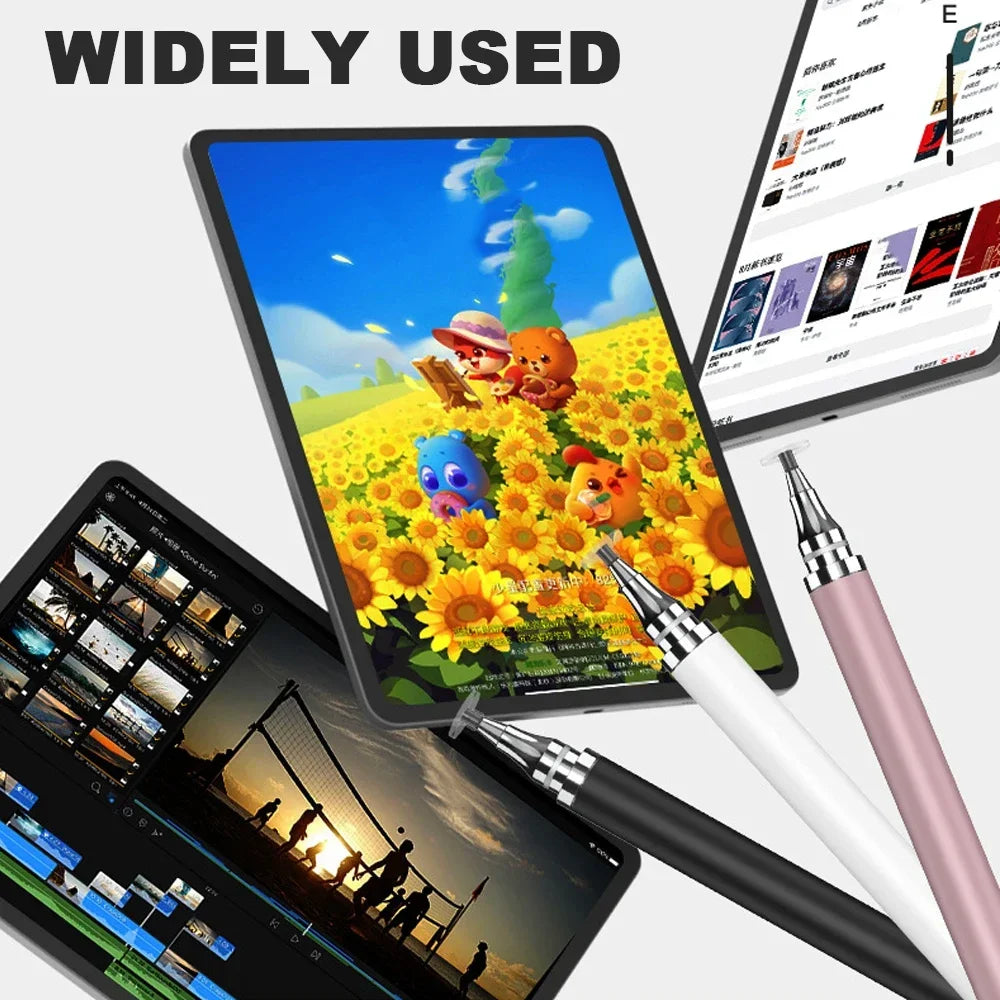 1-3PCS Smart Tablet Phone Universal 2 in 1 Capacitive Stylus Pen