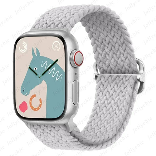 Strap for Apple Watch band 46mm 45mm 49mm 42mm 40mm 41mm 44mm Elastic