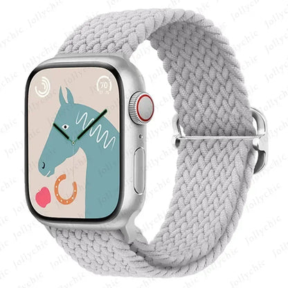 Strap for Apple Watch band 46mm 45mm 49mm 42mm 40mm 41mm 44mm Elastic
