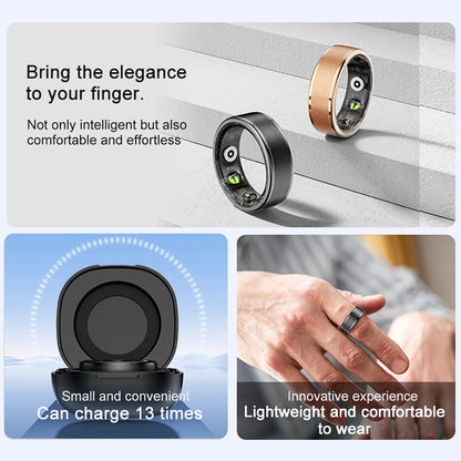 Smart Ring Military Grade Titanium Steel Shell Health Monitoring IP68