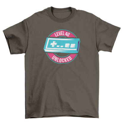 Level 40 unlocked t-shirt design