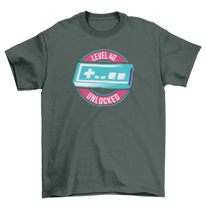 Level 40 unlocked t-shirt design