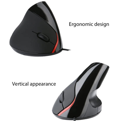 Ergonomic Vertical Mouse 1200 DPI Optical Mice for PC Laptop Office Mouse