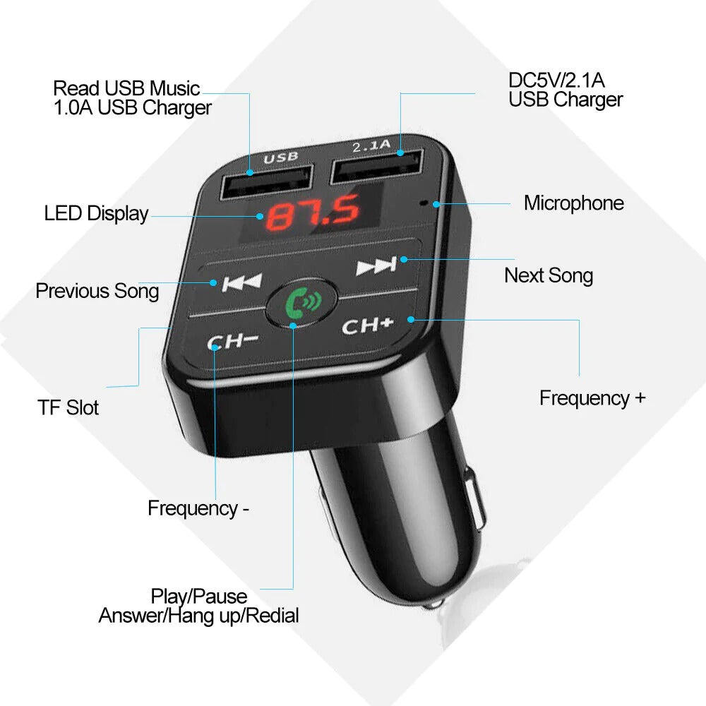 All Purpose Dual USB Car Charger & Adapter