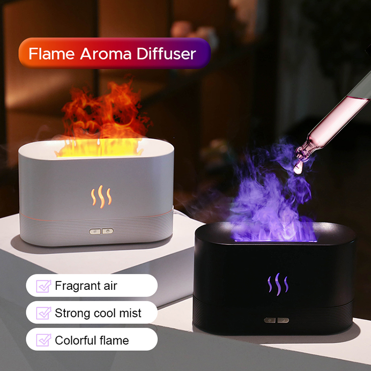 Colorful Flame Air Humidifier USB Aroma Diffuser