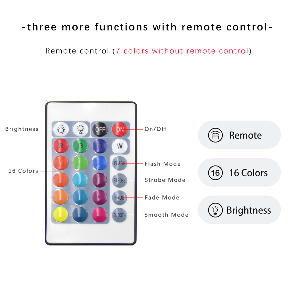 Rewritable 3D Night Light with Message Board & Touch Control Base