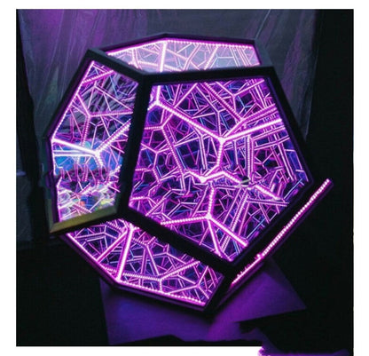 Dodecahedron Color Table Lamp