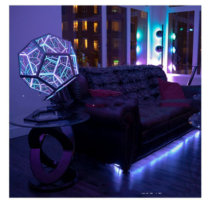 Dodecahedron Color Table Lamp