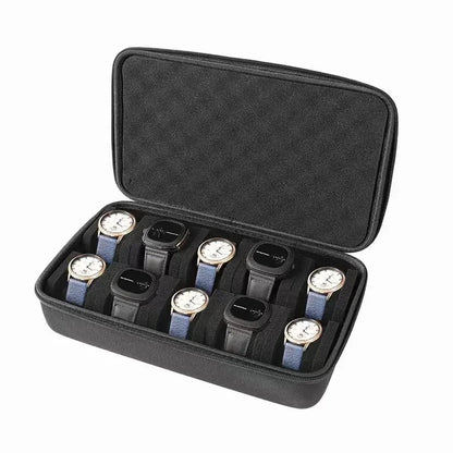 Watch Box Organizer for Men or Women，Watch Travel Case Portable Storage Watch Display Holder for Wristwatches and Smart Watches